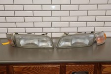 1996 Toyota Estima Previa JDM RHD OEM Headlight / Market Light Set Glass Lenses