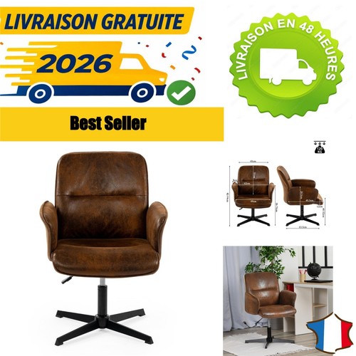 Fauteuil bureau marron - de,