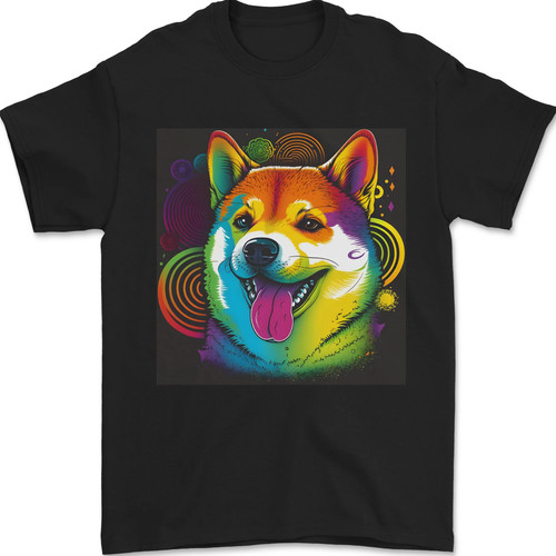 Coloré shiba inu chien - coloré,