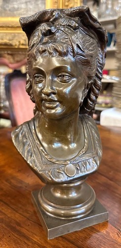 Buste bronze jeune - buste,