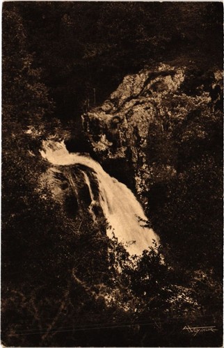 Cpa auvergne cascade albert - cpa,