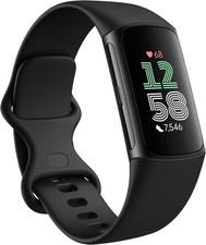 Fitbit Charge 6 Fitness Activity Tracker with Heart Rate GA05195 Obsidian Black