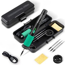 Kit de fer à souder sans fil 5 V 15 W Mini fer à souder portable température ...
