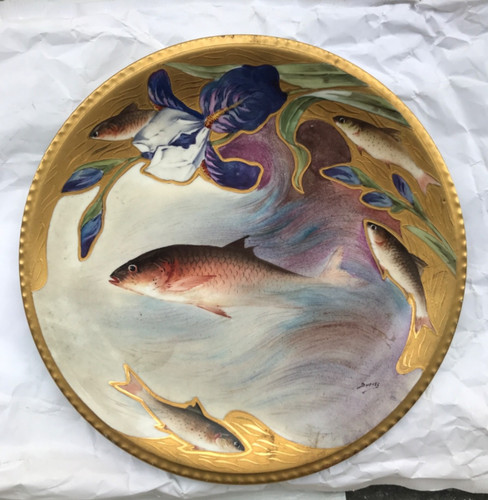 Limoges porcelaine assiette - -,