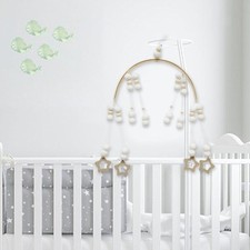 Bébé Mobile Suspendu Sensory Berceau Mobile Lit Bell Rotatif pour Fenêtre