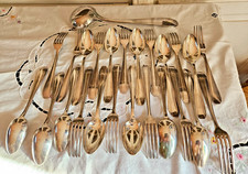 APOLLO MENAGERE 25 PIECES ART DECO EN METAL ARGENTÉ