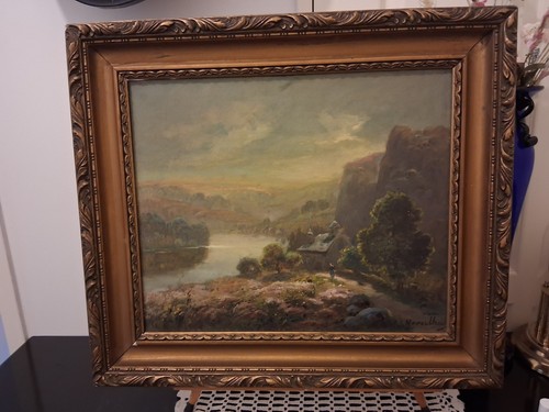 Ancien huile sur toile - ancien,
