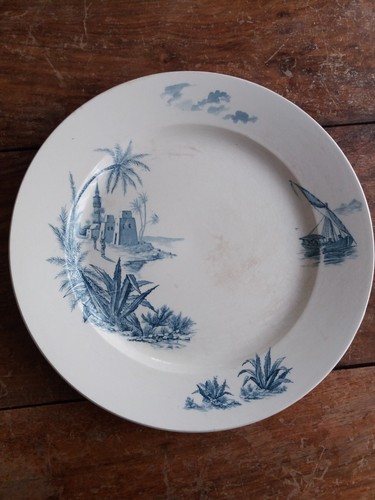 Gien grand plat - gien, rond