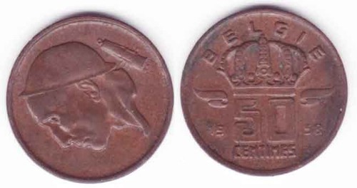 Piece centimes bronze - 50,