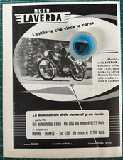 Rare motorcycle advertising LAVERDA La dominatrice delle Corse di grand fond 1953