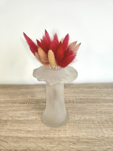 Vase soliflore verre dépoli - soliflore,