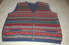 1950 Bennet, Men's Vest, 10 Mohair 15 Alpaca 25 Wool 50 Acrylic, Size 52, Used
