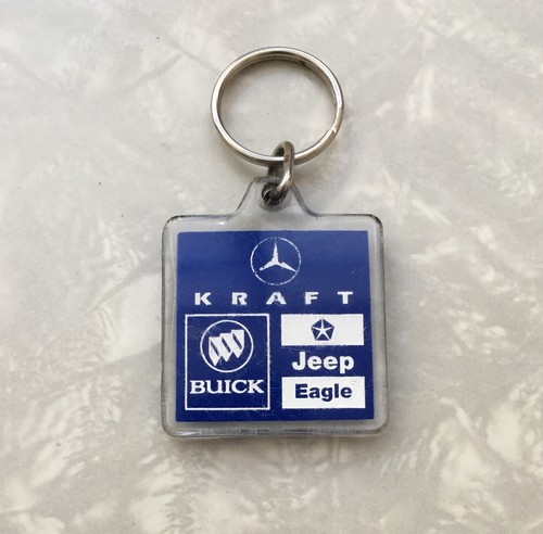 Vintage dealer keychain - dealer, kraft