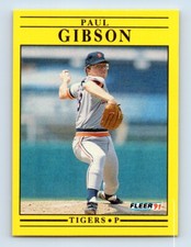 1991 Fleer Paul Gibson Detroit Tigers #337