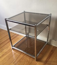 DESSERTE 3 PLATEAUX EN VERRE