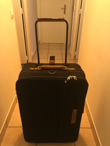 Valise lancel toile cuir - valise,