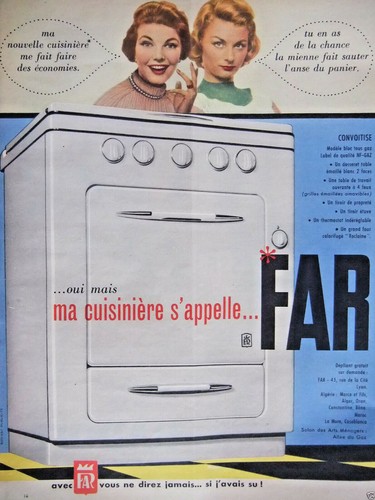 Publicité presse 1958 ma - de,