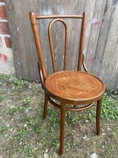 Antique KHON Bistro Chair No. 18 Wood + Vintage Thermoformed Seat #C618