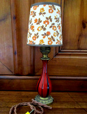 Ancien pied de lampe bronze et