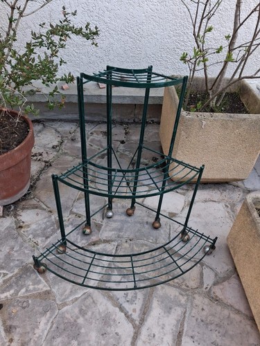 Porte plante fer - porte, trois