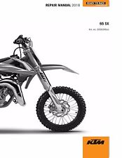 KTM Service Workshop Shop Repair Manual Book 2018 65 SX.