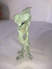 ANTIQUE AFRICAN ART EROTIC STATUETTE PEOPLE MAKE LOVE BRONZE 1970