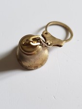 vintage keychain gold bell Olympic Games J.O. Grenoble Cémoi