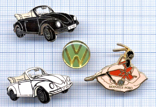 Lot pin volkswagen - pin's, logo