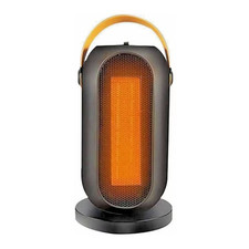 Chauffage Appoint Ceramique PTC 1200W Soufflant Portable Silencieux 3 Modes Noir