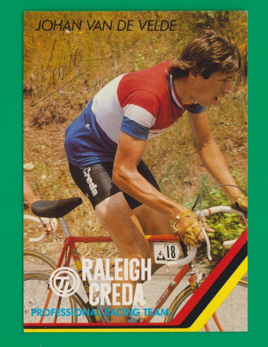 Cyclisme carte cycliste - carte, johan
