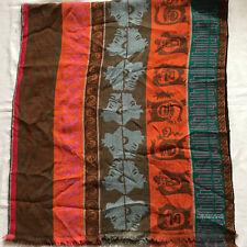 OLIVIER STRELLI  WOOL VISCOSE WOMEN'S LARGE SCARF SIZE 66" X 26"  - 167 X 66 cm