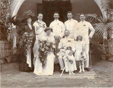 Wedding d&#039;un officer, circa 1890 Vintage silver print silver print