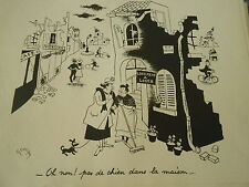 Carrizey Logement à louer pas de chien dans la maison rue neuve Humour Print 