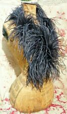 OLD BOA OSTRICH FEATHER HEADBAND FOR OLD MILLINER STOCK HAT