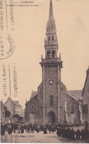 Cpa ouessant facade - cpa,