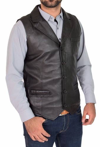 Men black soft leather - men's,