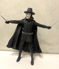 Neca V for Vendetta with 2 daggers 7.5" DC comics 2006 Vintage Loose Figure