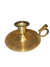 Bougeoir A Main Cuivre Vintage