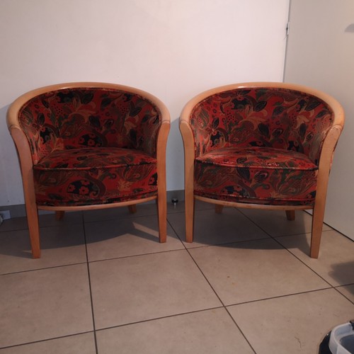 Paire fauteuils gondole - paire,