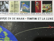 Bloc De 5 Timbres  Belge Belgique Belgie neuf Hergé Kuifje  Tintin et la Lune
