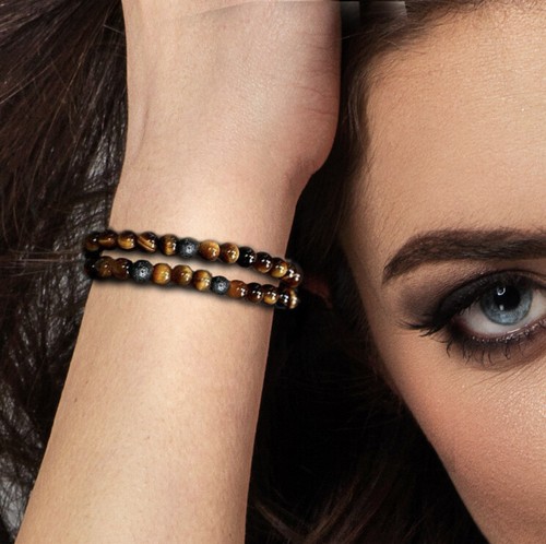 Bracelets pierre lave - pierre,