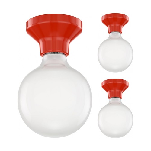 Plafonnier douille lampe - 3x,