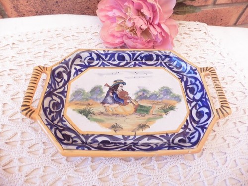 Ancien plat quimper - plat, hb