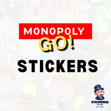 GO Monopoly Stickers All 1 2 3 4 5 6 Star Stickers | Super Fast & Cheapest Price