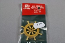 ZC3072 Amati 4353/40 Fitting Miniature Wheel Rudder Wood 40mm Wooden