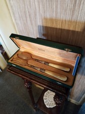 Couvert de Service à Salades Manches Corne en écrin