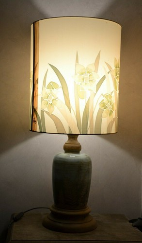 Lampe vintage pied - , bois