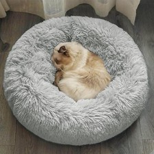 Panier Pour Petit Chien & Chat Lit Lavable Doux Donut Douillet Pelucheux (60cm)