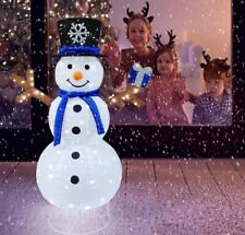 Outdoor Snowman Lighted, Pop-Up Snowman Outdoor Yard Christmas