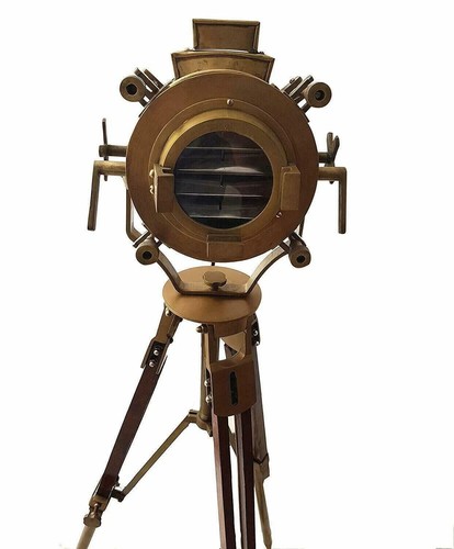 Lampadaire vintage projecteur